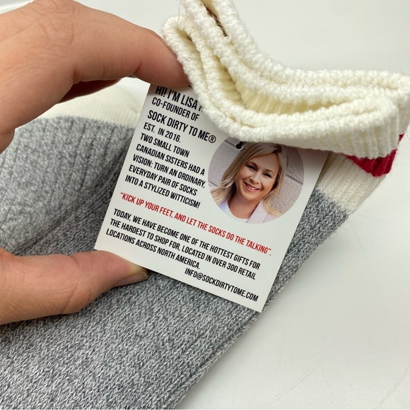 Funny Lumberjack Socks “Living that Cozy Life” - Picture 4 of 5